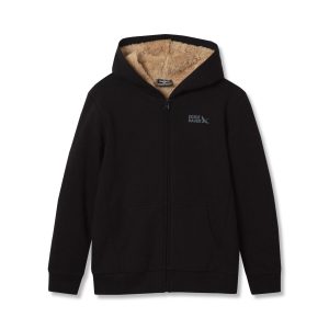 Boys Camp Fleece Faux Shearling Hoodie