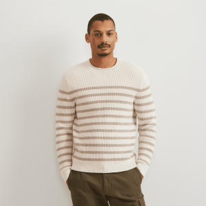 Men’s Signature Roll Neck Sweater – Stripe