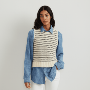 Women’s Striped Sweater Tank